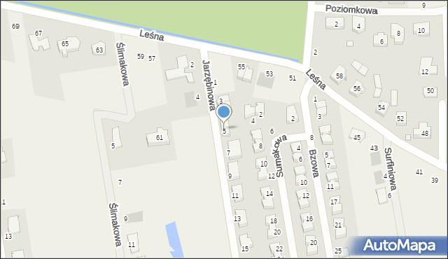 Palędzie, Jarzębinowa, 5, mapa Palędzie