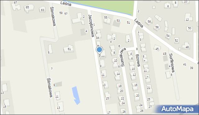 Palędzie, Jarzębinowa, 7A, mapa Palędzie