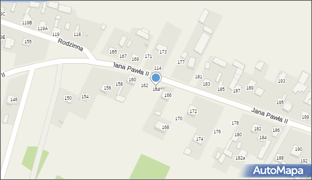 Parznice, Jana Pawła II, 164, mapa Parznice