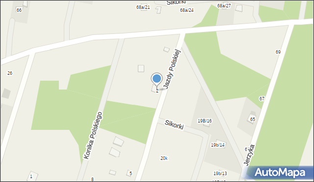 Pasikonie, Jazdy Polskiej, 2, mapa Pasikonie