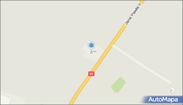 Pasym, Jana Pawła II, 12, mapa Pasym