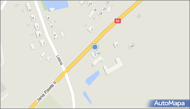 Pasym, Jana Pawła II, 43, mapa Pasym
