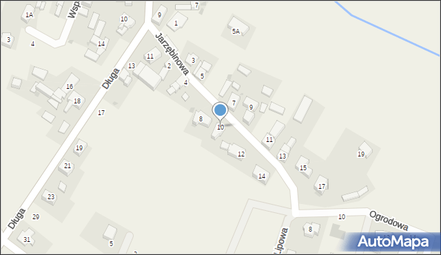 Pełczyce, Jarzębinowa, 10, mapa Pełczyce