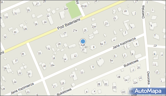 Piaseczno, Jana Kazimierza, 10A, mapa Piaseczno