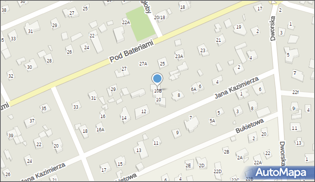 Piaseczno, Jana Kazimierza, 10B, mapa Piaseczno