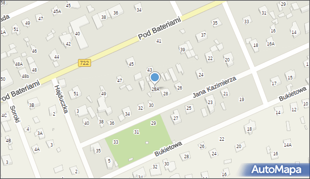 Piaseczno, Jana Kazimierza, 28A, mapa Piaseczno