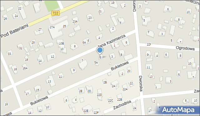 Piaseczno, Jana Kazimierza, 5, mapa Piaseczno