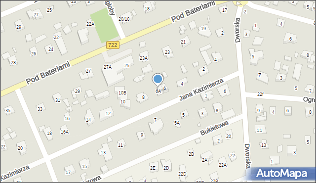 Piaseczno, Jana Kazimierza, 6A, mapa Piaseczno