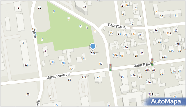 Piaseczno, Jana Pawła II, 52A, mapa Piaseczno