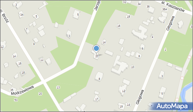 Piaseczno, Jarzębinowa, 10, mapa Piaseczno