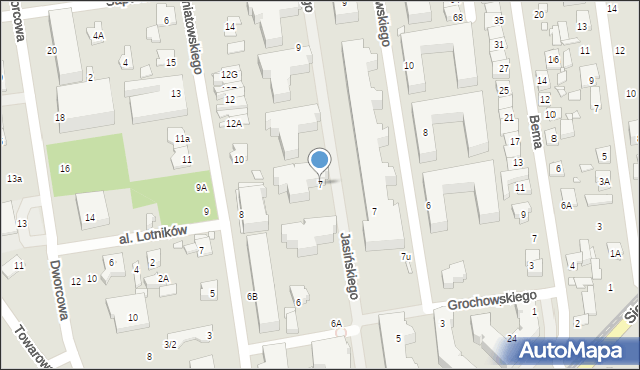 Piaseczno, Jasińskiego, gen., 7, mapa Piaseczno