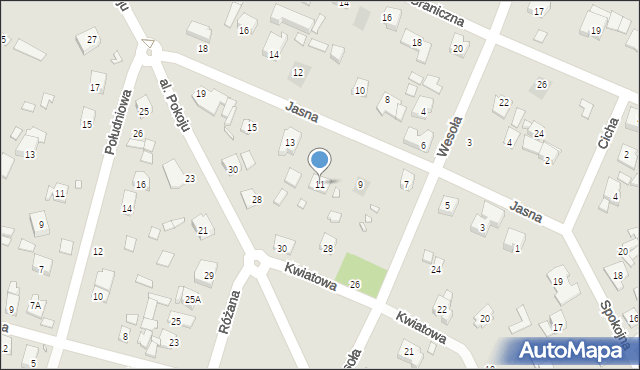 Piaseczno, Jasna, 11, mapa Piaseczno