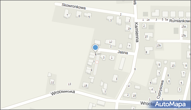 Piecowice, Jasna, 5, mapa Piecowice