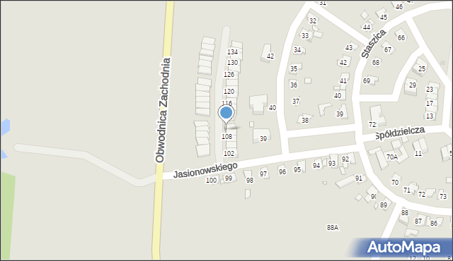 Piekary Śląskie, Jasionowskiego Maksymiliana, 110, mapa Piekary Śląskie