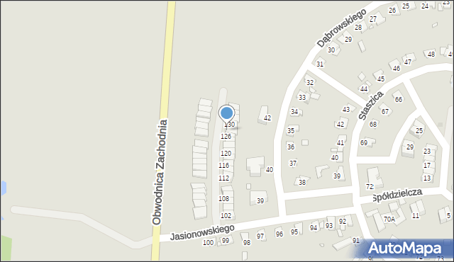 Piekary Śląskie, Jasionowskiego Maksymiliana, 128, mapa Piekary Śląskie