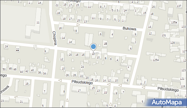 Piekary Śląskie, Jaworowa, 12, mapa Piekary Śląskie