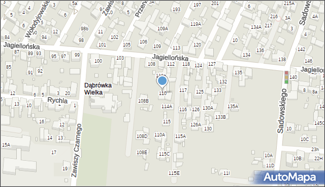 Piekary Śląskie, Jagiellońska, 110, mapa Piekary Śląskie