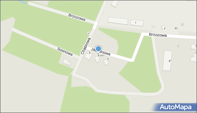 Piekoszów, Jaśminowa, 7, mapa Piekoszów