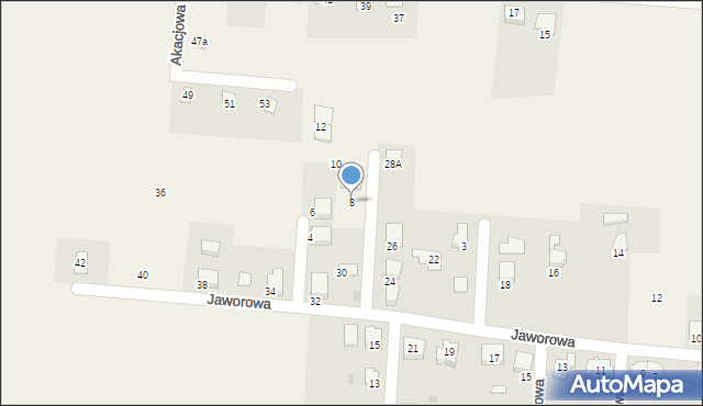 Pierściec, Jarzębinowa, 8, mapa Pierściec