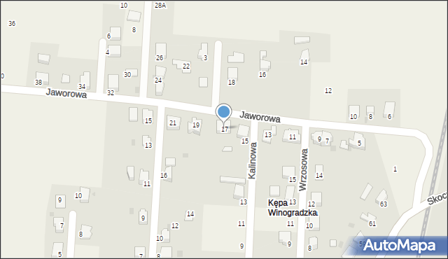 Pierściec, Jaworowa, 17, mapa Pierściec