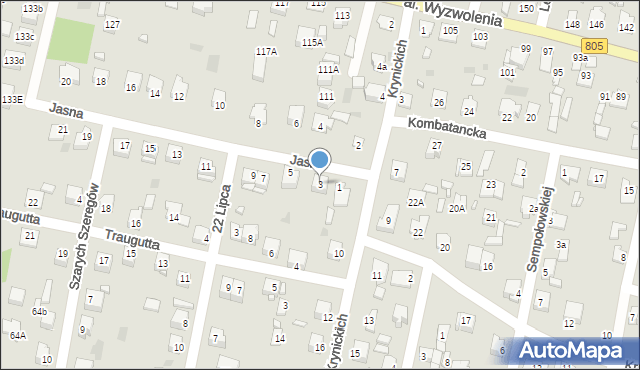 Pilawa, Jasna, 3, mapa Pilawa