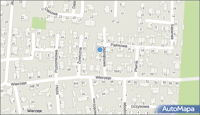 Piotrków Trybunalski, Jaśminowa, 7, mapa Piotrków Trybunalski