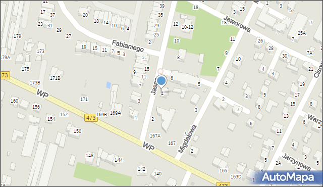 Piotrków Trybunalski, Jasna, 4, mapa Piotrków Trybunalski