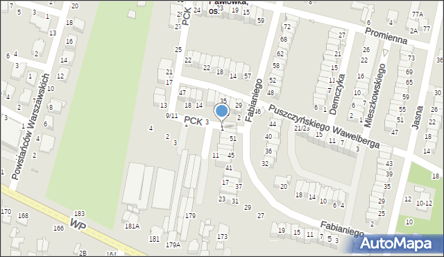 Piotrków Trybunalski, Jaszkowskiego Teofila, 1, mapa Piotrków Trybunalski