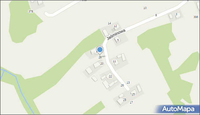 Piotrowice, Jaśminowa, 18, mapa Piotrowice