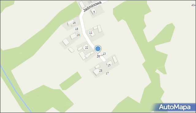 Piotrowice, Jaśminowa, 26, mapa Piotrowice