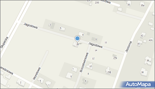 Piotrowice, Jagodowa, 16, mapa Piotrowice