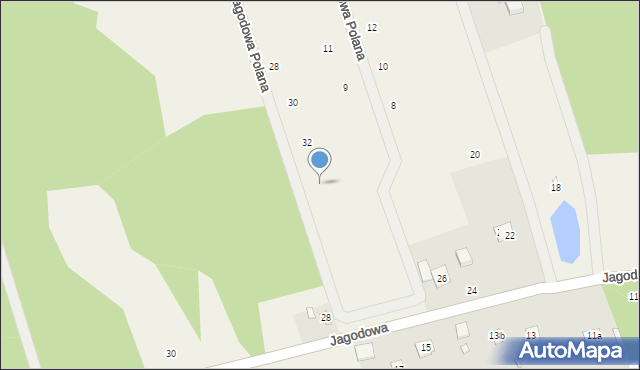 Piskórka, Jagodowa Polana, 34, mapa Piskórka