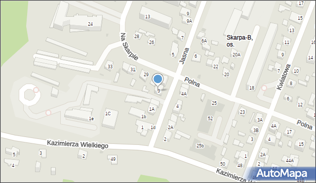 Płock, Jasna, 3, mapa Płock