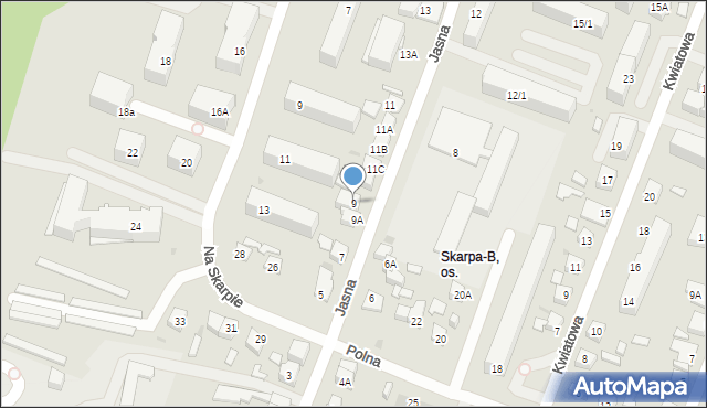 Płock, Jasna, 9, mapa Płock