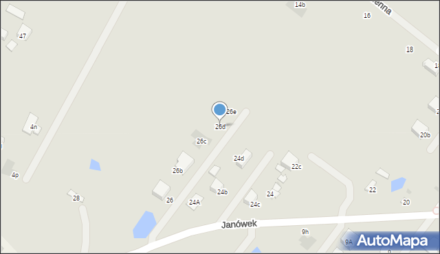 Płock, Janówek, 26d, mapa Płock