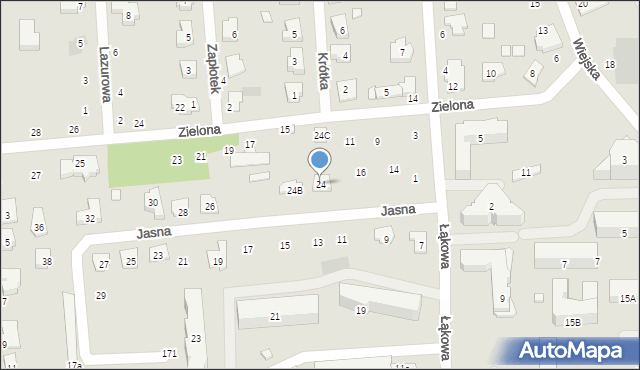 Płońsk, Jasna, 24, mapa Płońsk