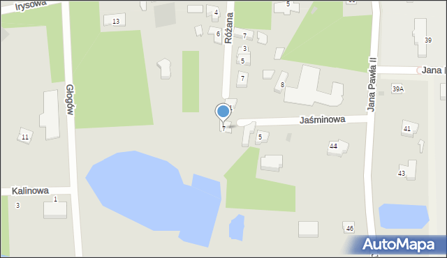 Podkowa Leśna, Jaśminowa, 7, mapa Podkowa Leśna