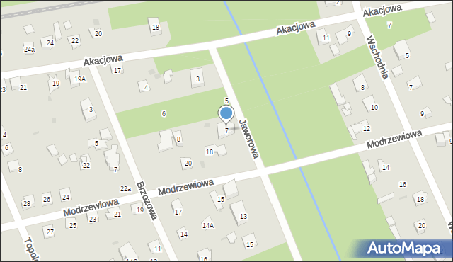 Podkowa Leśna, Jaworowa, 7, mapa Podkowa Leśna