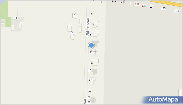 Podzagajnik, Jaśminowa, 11, mapa Podzagajnik