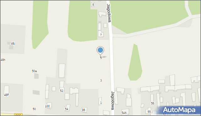 Pogorzel, Jagodowa, 5, mapa Pogorzel