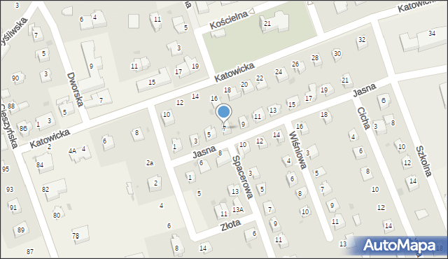 Pogwizdów, Jasna, 7, mapa Pogwizdów