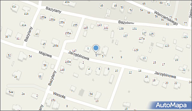 Pokrówka, Jarzębinowa, 3, mapa Pokrówka