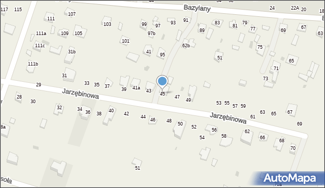 Pokrówka, Jarzębinowa, 45, mapa Pokrówka
