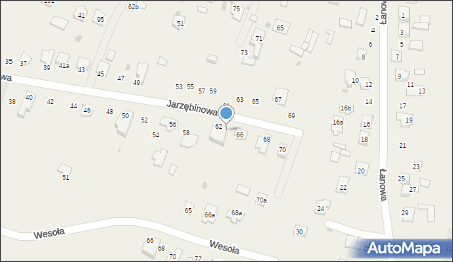 Pokrówka, Jarzębinowa, 64, mapa Pokrówka