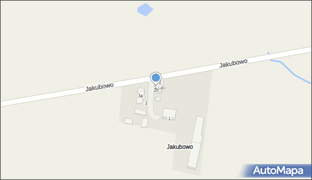 Połajewo, Jakubowo, 2b, mapa Połajewo