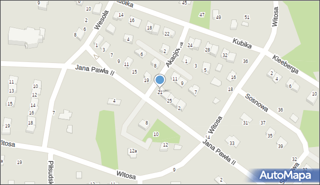 Połaniec, Jana Pawła II, 21, mapa Połaniec