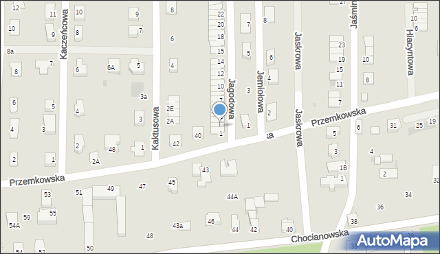 Polkowice, Jagodowa, 2, mapa Polkowice