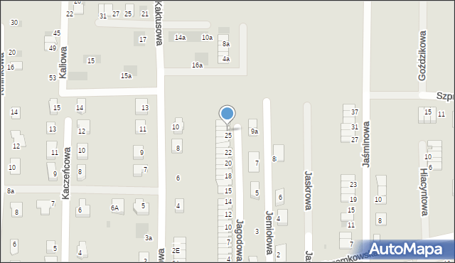 Polkowice, Jagodowa, 26, mapa Polkowice