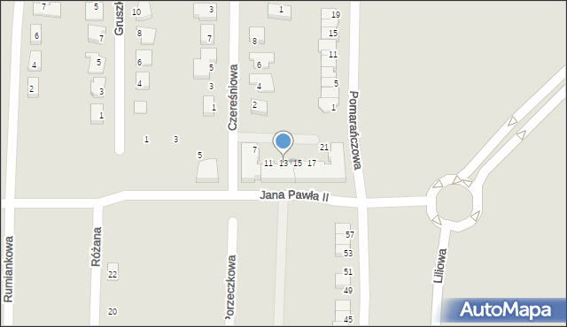 Polkowice, Jana Pawła II, 13, mapa Polkowice