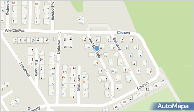 Polkowice, Jarzębinowa, 11, mapa Polkowice